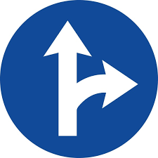 Compulsory-Go-Straight-Or-Turn-Right