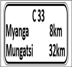 Route-Direction-Confirmatory-Sign