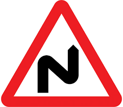 Successive Bends To The Right Ahead
