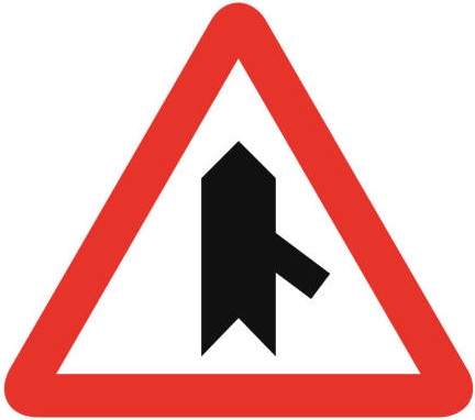 Junction With Accelerating Lane From Right Ahead