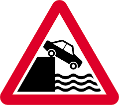 Riverbank Without Barrier Ahead