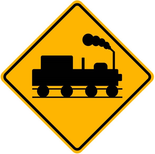 Railway Crossing Ahead