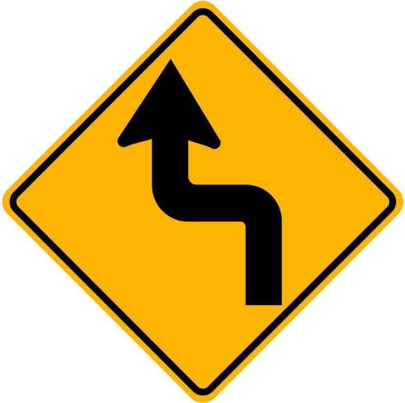 Left Reverse Turn Ahead