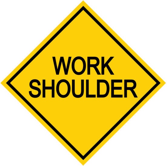 Shoulder Works Ahead