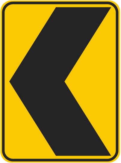 Chevron Alignment sign