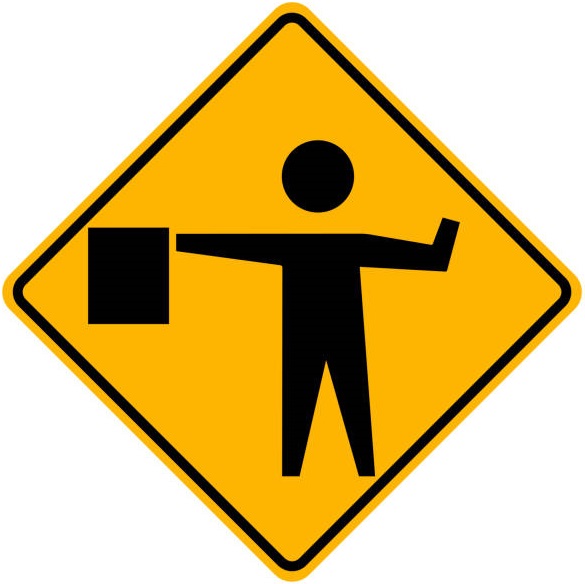 Flagger Ahead