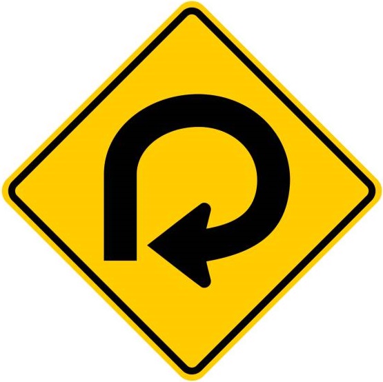 Right 270 Degree (Loop) Curve Ahead